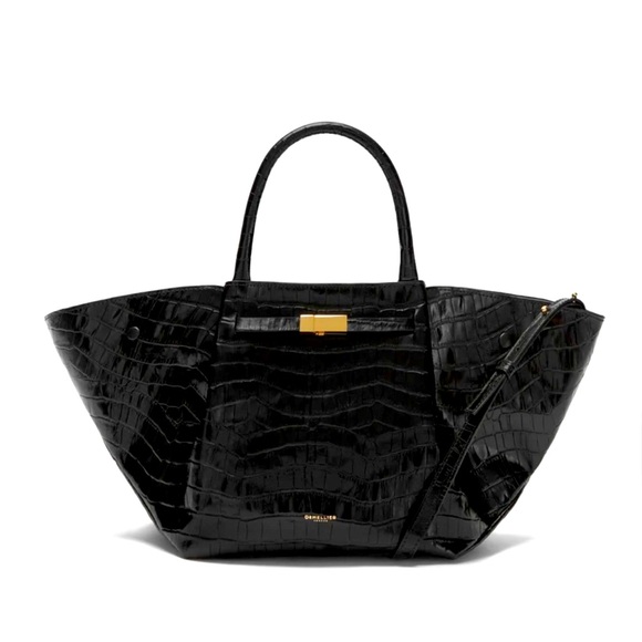DeMellier Midi New York black croc effect bag brand new never worn in dustbag! - Picture 2 of 15